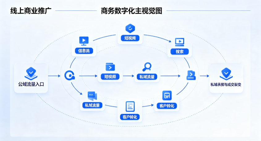 藤县线上商业推广怎么做？全域流量闭环搭建与低成本转化实战指南